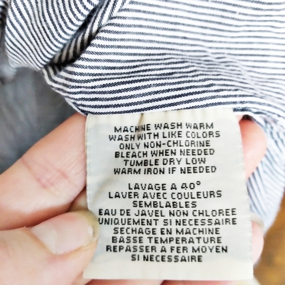 Denim & Supply Striped Cotton Button Down Shirt XS - Picture 6 of 6
